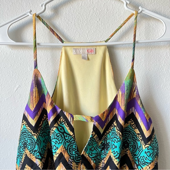 GB Multicolored Zig Zag Blouson Shift Mini Dress - Picture 7 of 7